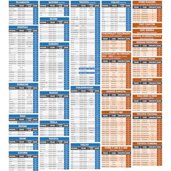EzyShade 10-Layer Car Cover Waterproof All Weather. See Vehicle Size-Chart - Image 6