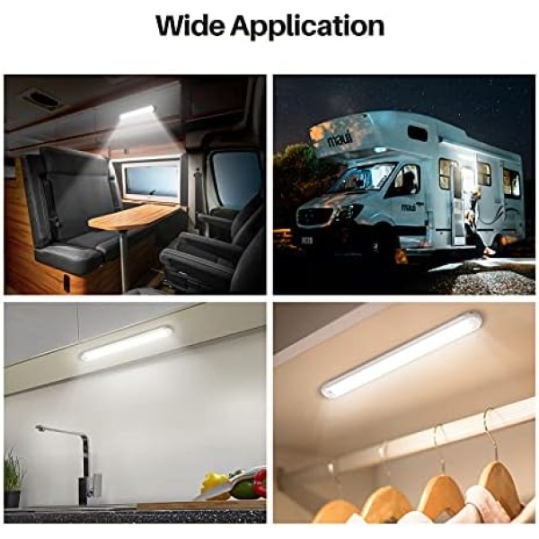 CT CAPETRONIX 12v LED Interior Light Bar, 120LEDs 1500LM 8W DC 12 Volt led Strip - Image 2