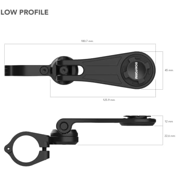 Rokform - Motorcycle Handlebar Cell Phone Mount, Mounts to ANY Handlebar - Image 6