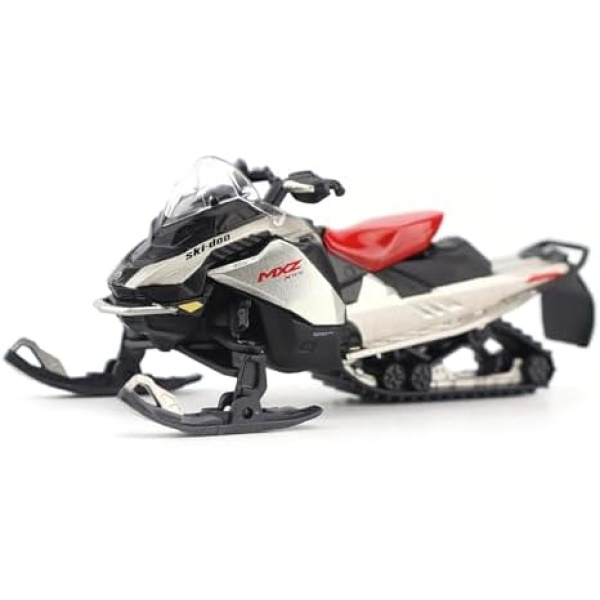 Ski Doo MXZ X-RS Snowmobile Spartan Red and Gray Metallic 1/32 Diecast Model