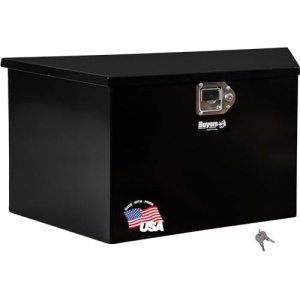Buyers Products 1701280 Steel Trailer Tongue Box, 16.3 x 14.3 x 35.1 Inch, Black