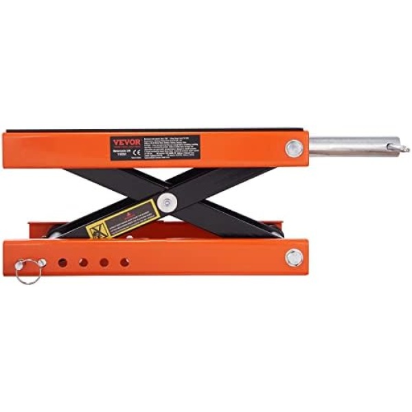 VEVOR Motorcycle Lift, 1100 LBS Motorcycle Scissor Lift Jack with Wide Deck - Image 10