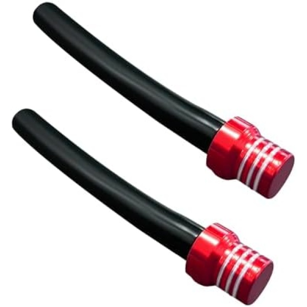 Augeny 2 PCS Breather Hose Gas Fuel Tank Cap, CNC One Way Tank Valve Vent Tube