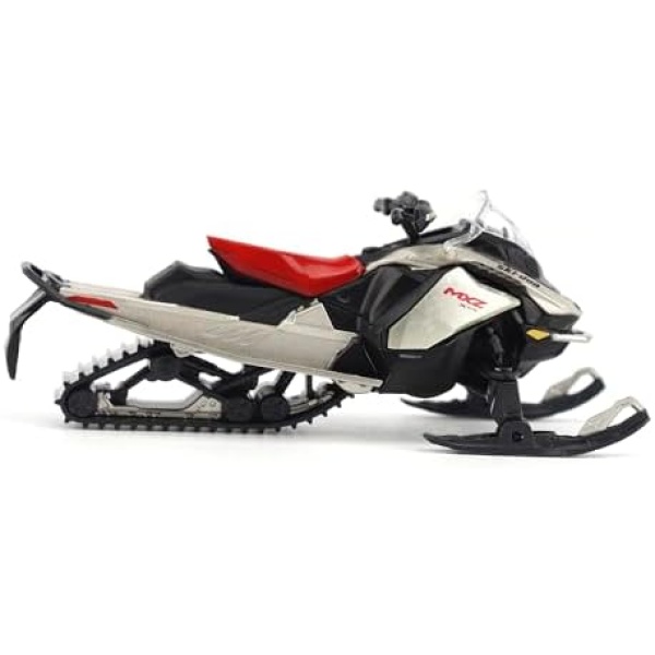 Ski Doo MXZ X-RS Snowmobile Spartan Red and Gray Metallic 1/32 Diecast Model - Image 2