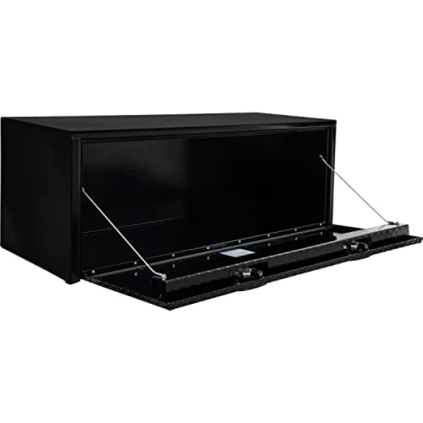 Buyers Products 1702510 Black Steel Truck Tool Box With Aluminum Diamond Tread - Image 5