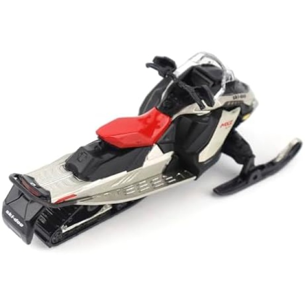 Ski Doo MXZ X-RS Snowmobile Spartan Red and Gray Metallic 1/32 Diecast Model - Image 5
