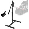 Snowmobile Lever Lift Stand with Handlebar Cup, Max 32" Bumper Lift Height