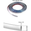 QWORK Automotive Chrome Trim Molding, 1/2 inch Wide 26FT DIY Moulding Trim Strip - Image 6