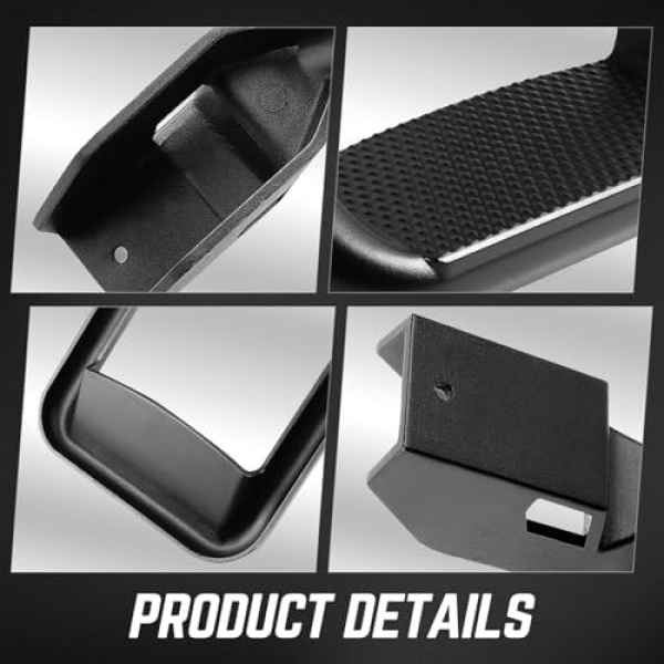 DNA MOTORING Pair Aluminum Side Hoop Steps Universal Side Step Compatible - Image 5