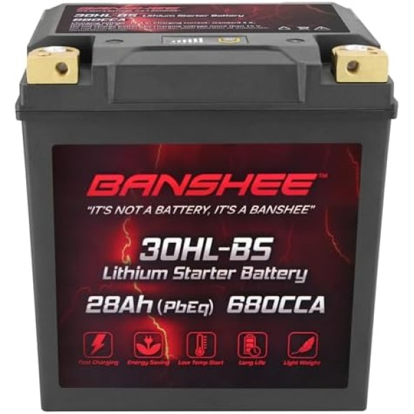 YIX30L-BS-STD (YTX30L-BS),680CCA, Lithium LiFePO4 Motorcycle Battery 12v - Image 7