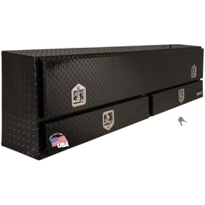 Buyers Products 1725641 Black Aluminum Diamond Tread Contractor Truck Box