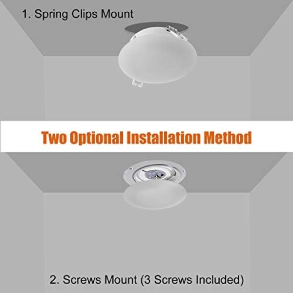 Facon 4.5Inch LED RV Puck Light, DLFST4-008, Full Aluminum Recessed LED Ceiling - Image 6