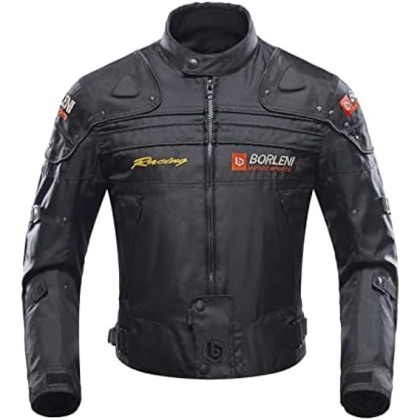 BORLENI Motorcycle Jacket Motorbike Riding Jacket Windproof Motorcycle Full Body