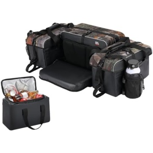 KEMIMOTO ATV Storage Bags with Cooler Bag, 76L Large ATV Bags Rear Rack Bag