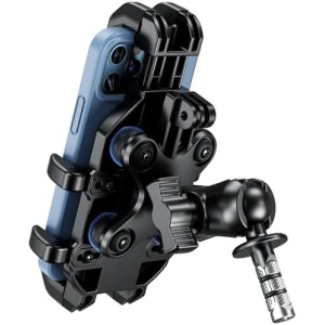 BRCOVAN Motorcycle Fork Stem Phone Mount with Vibration Dampener