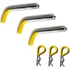 MaxxHaul 50565 3 Pack Trailer Hitch Pin & Clip with Rubber-Coated Vinyl Yellow - Image 2