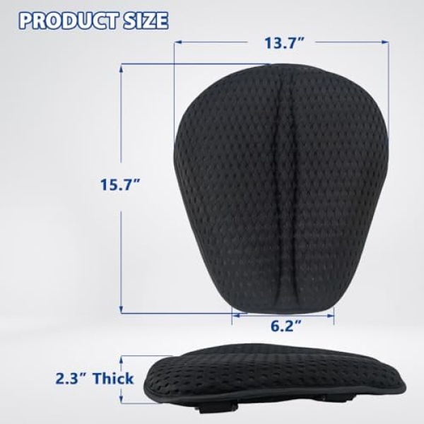AEROiVi Airflow Pro Motorcycle Seat Pad – Ultra-Breathable 3D Mesh & Quick-Dry - Image 6