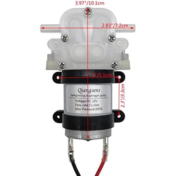 DC 12V self-priming diaphragm pump 10W water pump - Image 2