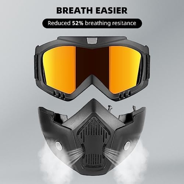 Motorcycle Half Helmets with Face Shield, German Style Motorcycle Helmet - Image 5