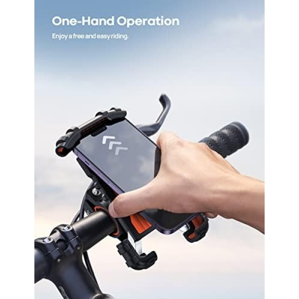 Lamicall Bike Phone Holder, Motorcycle Phone Mount - Motorcycle Handlebar Cell - Image 2