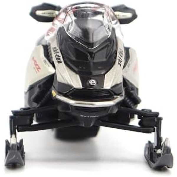 Ski Doo MXZ X-RS Snowmobile Spartan Red and Gray Metallic 1/32 Diecast Model - Image 4