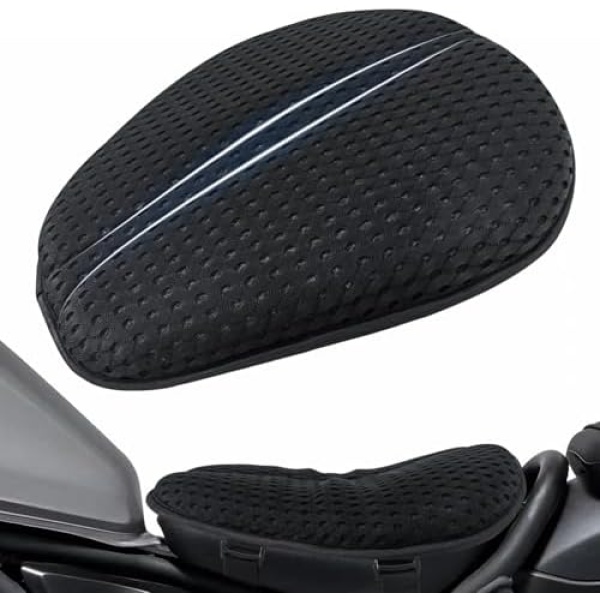AEROiVi Airflow Pro Motorcycle Seat Pad – Ultra-Breathable 3D Mesh & Quick-Dry