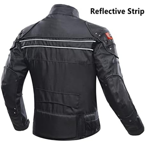 BORLENI Motorcycle Jacket Motorbike Riding Jacket Windproof Motorcycle Full Body - Image 2