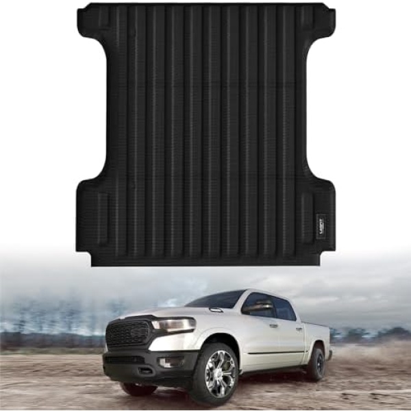 LASFIT 5FT7 Truck Bed Mat for Ram 1500 2009-2025 & RAM 1500 Classic 2019-2024