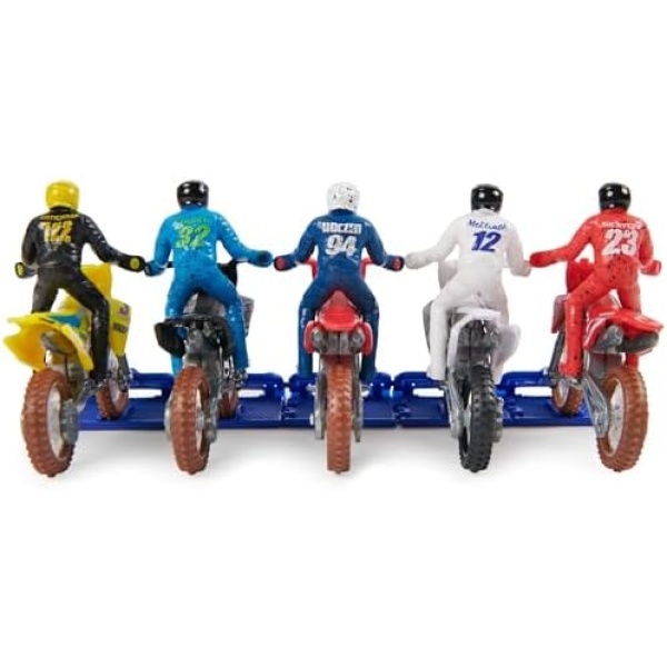Authentic 5-Pack of 1:24 Scale Die-Cast Motorcycles with Rider Figure, Toy Moto - Image 9