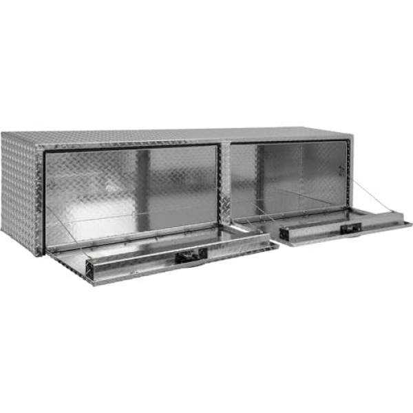 Buyers Products 1701551 Silver Aluminum Diamond Tread Topsider Truck Box - Image 3