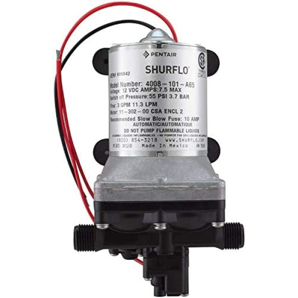 SHURFLO 4008-101-A65 New 3.0 GPM RV Water Pump Revolution, 12V - Image 3