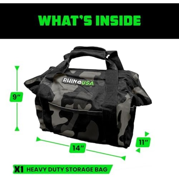 Rhino USA Heavy Duty Recovery Gear Storage Bag - Ultimate Recovery Kit Equipment - Image 5