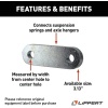 Lippert Replacement 3.13" Heavy-Duty Shackle Link Assembly for RV Trailer - Image 2