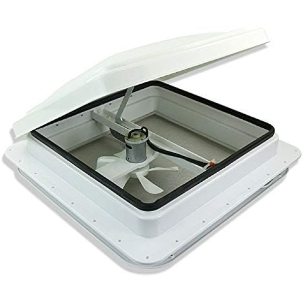 14" RV Roof Vent for Camper Trailer Universal White Lid Roof Vent with 12V RV - Image 9