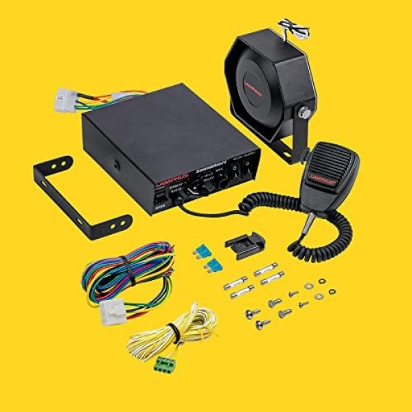 LAMPHUS SoundAlert 12V 100W Police Siren PA System Kit [Slim Speaker] - Image 8