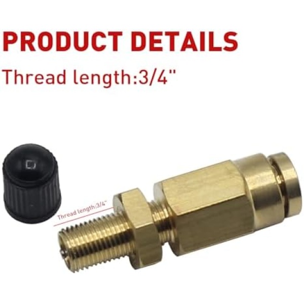 Air Line Service Kit for Air Spring Bag Suspension with Fittings, 20 Feet Air - Image 3
