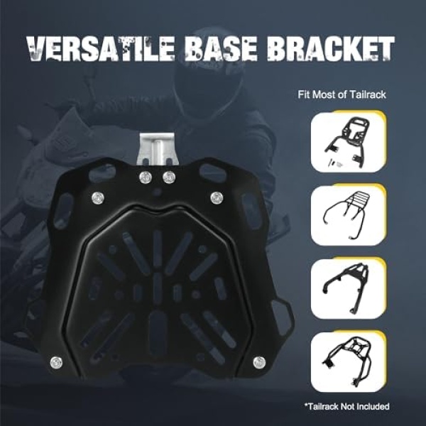 Motorcycle Top Case, 45L Motorcycle Tail Box Bag, Aluminum Top Trunk - Image 7