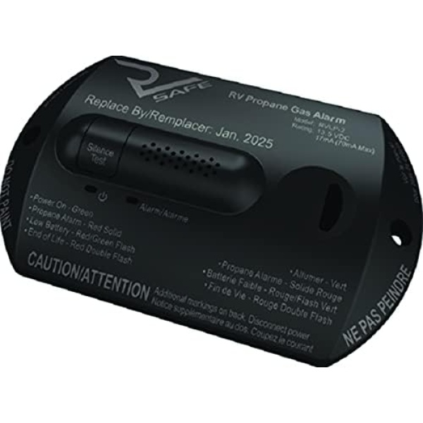 RVLP-2B Propane Gas Alarm - 2-Wire, Black - Image 2