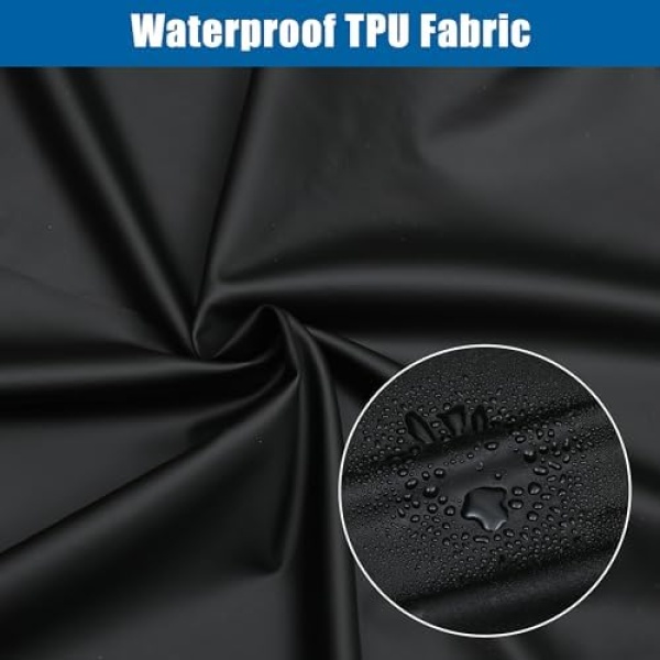 X AUTOHAUX 1 Set Motorcycle Luggage Net Helmet Cover 24"x17" Elastic Waterproof - Image 4