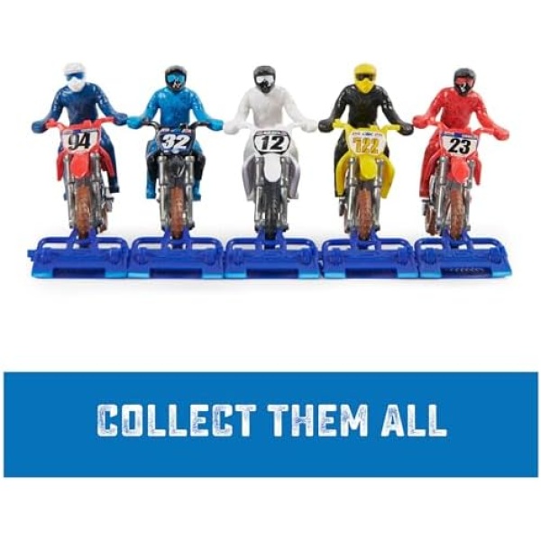 Authentic 5-Pack of 1:24 Scale Die-Cast Motorcycles with Rider Figure, Toy Moto - Image 5