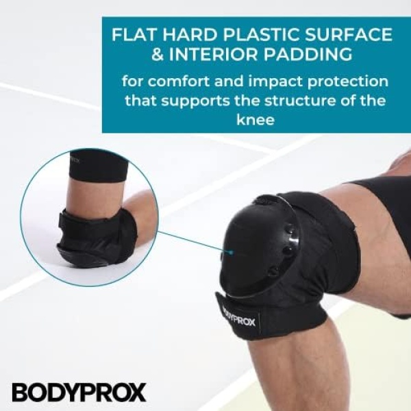 BODYPROX Knee Pads Elbow Pads Wrist Guards Set for Inline Skating, - Image 4