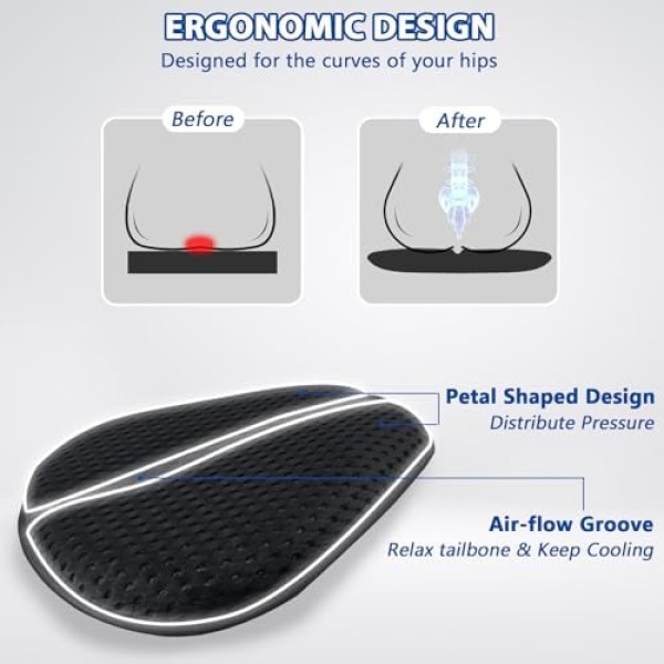 AEROiVi Airflow Pro Motorcycle Seat Pad – Ultra-Breathable 3D Mesh & Quick-Dry - Image 5