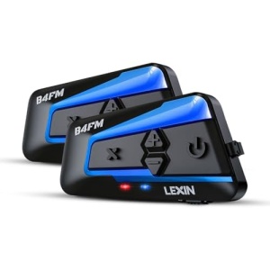 LEXIN B4FM Motorcycle Bluetooth Headset, 10 Riders Helmet Bluetooth Intercom