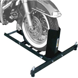 MaxxHaul 70271 Adjustable Motorcycle Wheel Chock Stand Heavy Duty 1800lb Weight