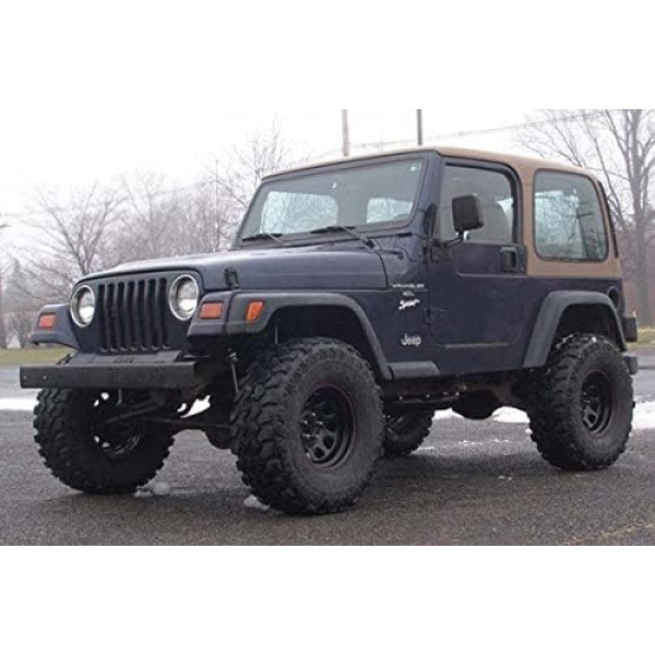 Zone Offroad Jeep Wrangler TJ 3" Suspension System w/Black Nitro Shocks - Image 2