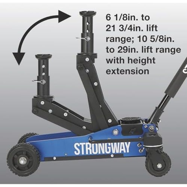 Strongway Off-Road Vehicle Jack, Offroad Jack Aluminum Construction Jack - Image 2