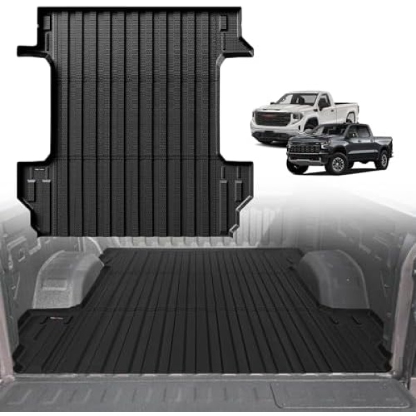 TripleAliners Truck Bed Mat Compatible with 2019-2024 2025 Chevy Silverado/GMC
