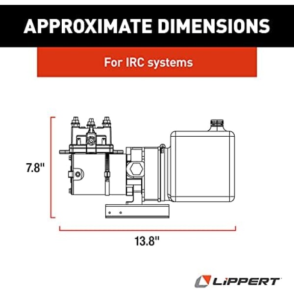 Lippert Hydraulic Power Unit with 2QT Pump Reservoir Kit - 141111, WHITE,BLACK - Image 2