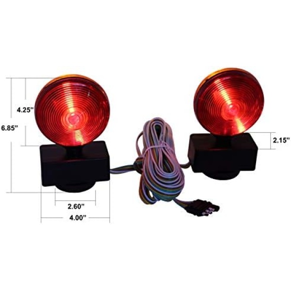 MaxxHaul 80778 Magnetic Towing Light Kit (Dual Sided for RV, Boat, Trailer - Image 6