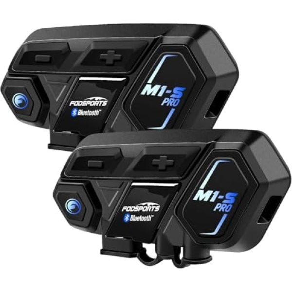 Fodsports Motorcycle Bluetooth Intercom with Music Sharing